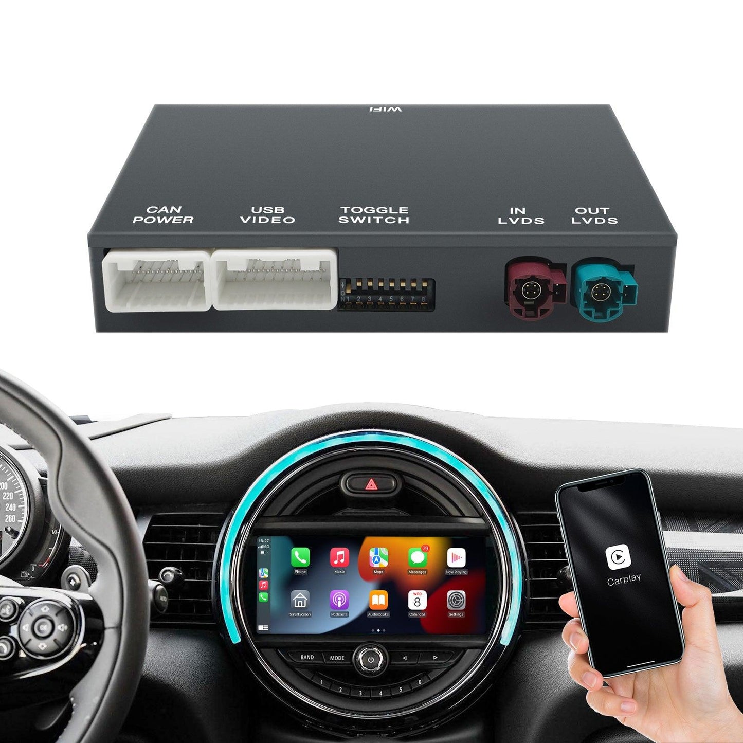 Wireless CarPlay/Android Auto Adapter Box For F10 | F11 | F20-F26 | F30-F35 | E70-E71