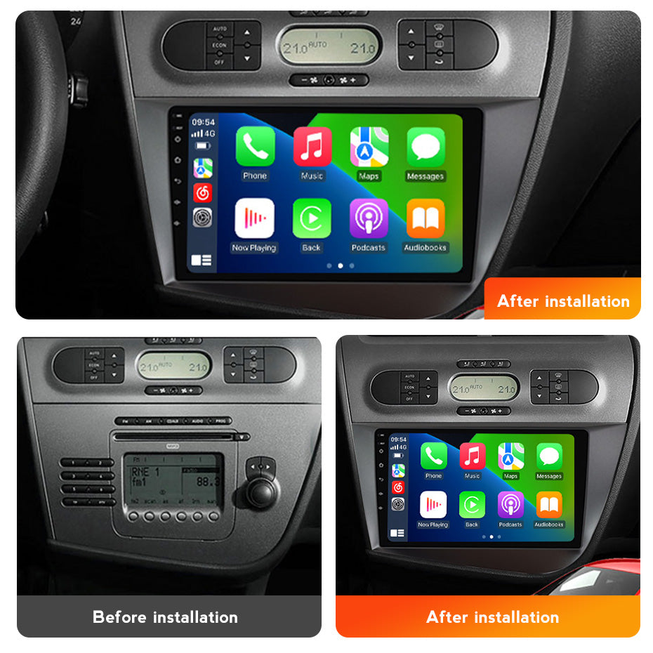 Seat Leon 2005-2012 9" Wireless CarPlay Kit