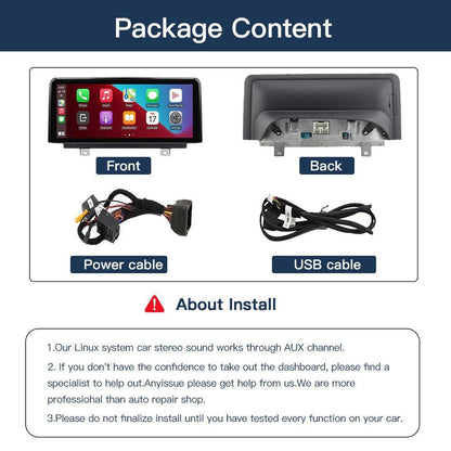 10.25'' Linux screen for BMW 1/2 F20 F21 (2012-2015) with CarPlay & Android Auto