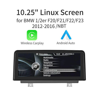 10.25'' Linux screen for BMW 1/2 F20 F21 (2012-2015) with CarPlay & Android Auto
